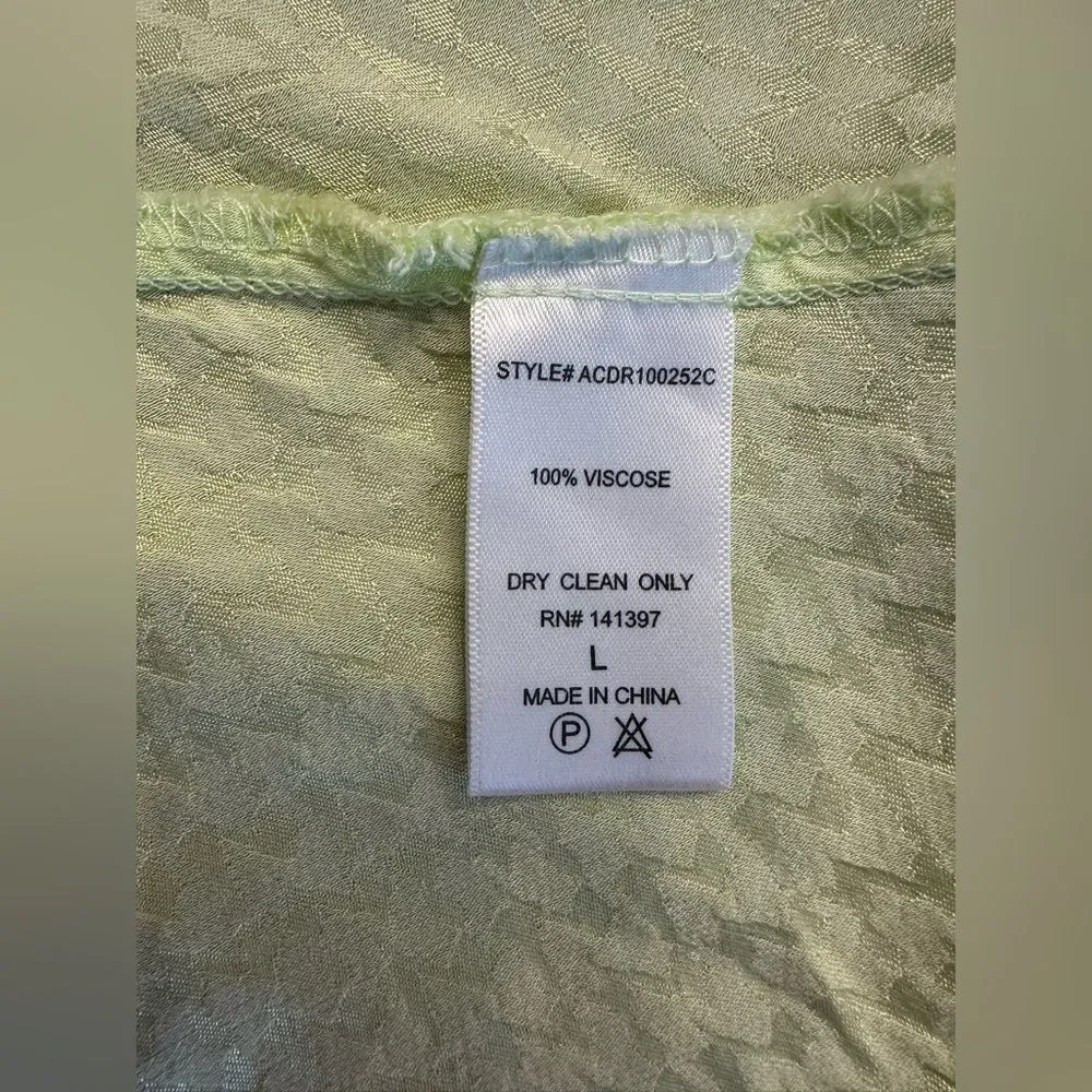 ASTR the Label Joan Dress Satin Finish Light Green Large